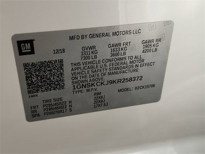 2019 Chevrolet Tahoe Premier