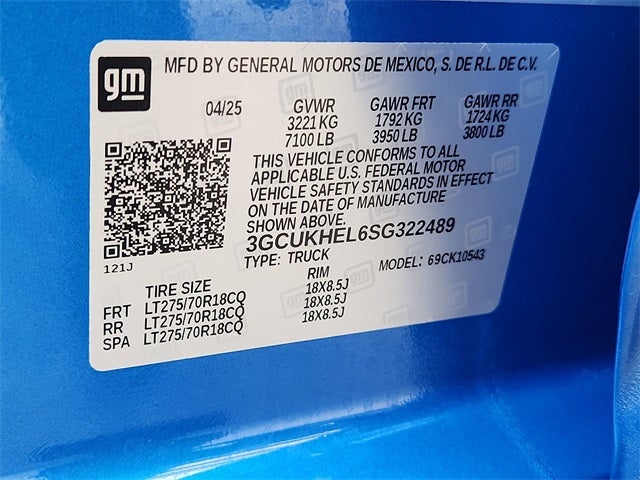 2025 Chevrolet Silverado 1500 ZR2