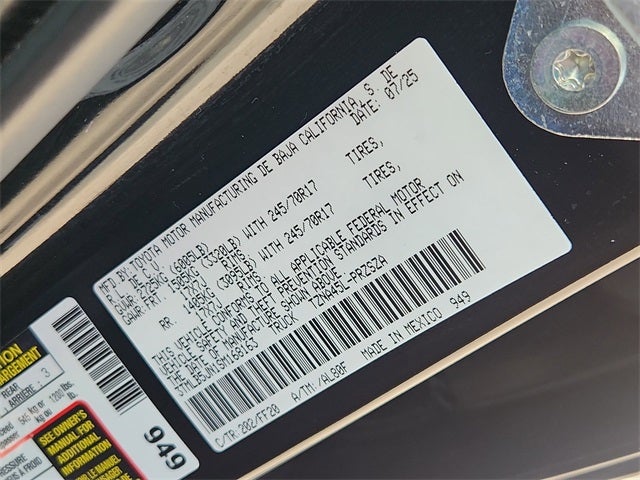 2025 Toyota Tacoma SR5