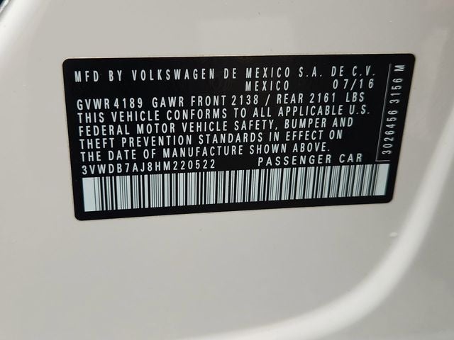 2017 Volkswagen Jetta 1.4T SE