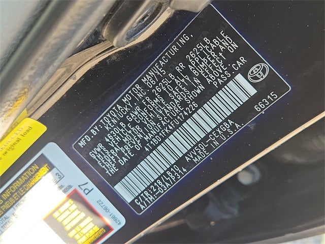 2015 Toyota Camry Hybrid LE