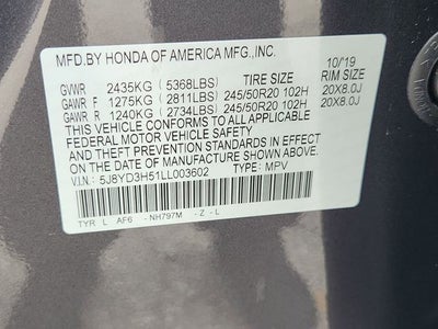 2020 Acura MDX Technology