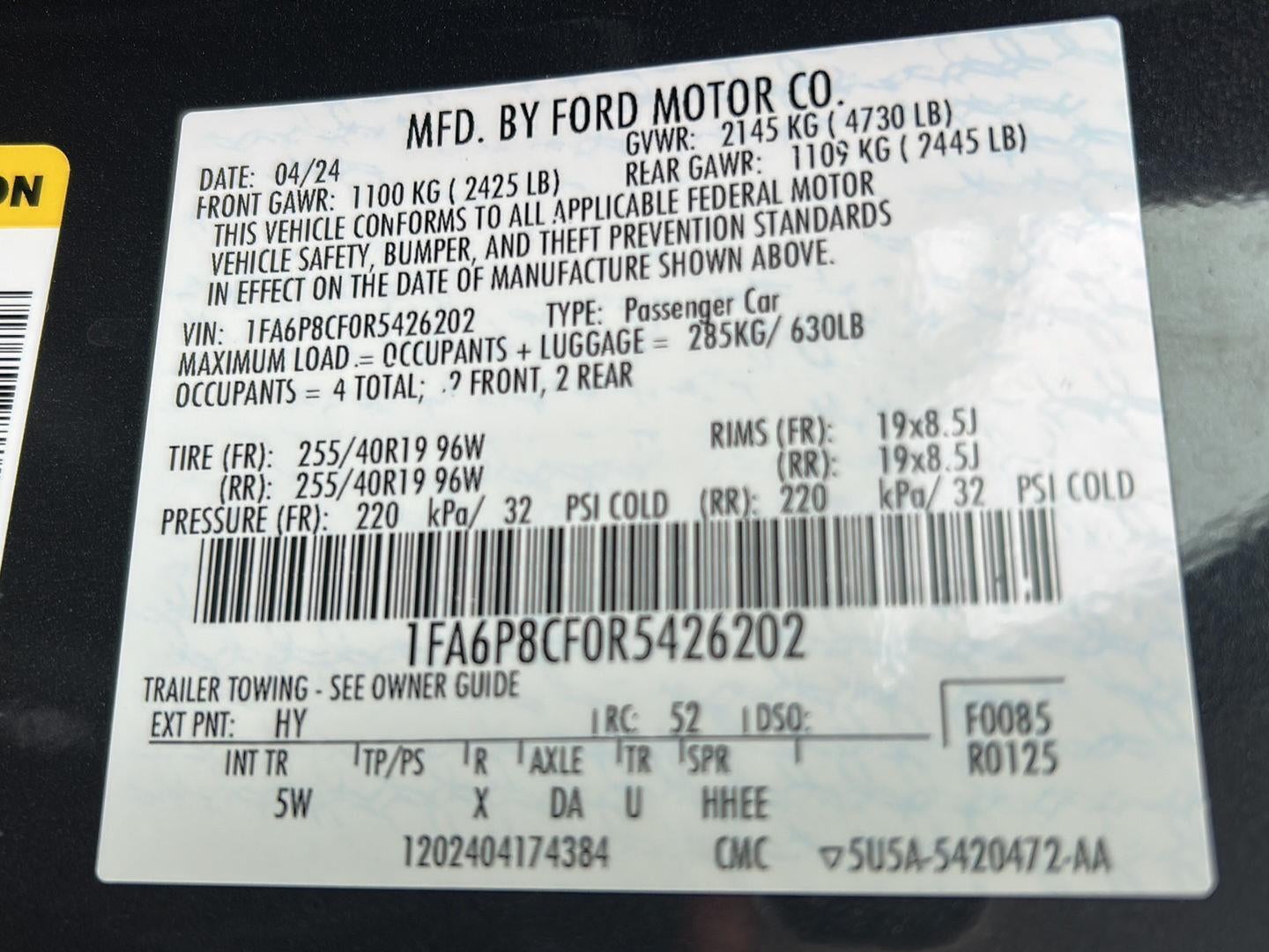 2024 Ford Mustang GT Premium