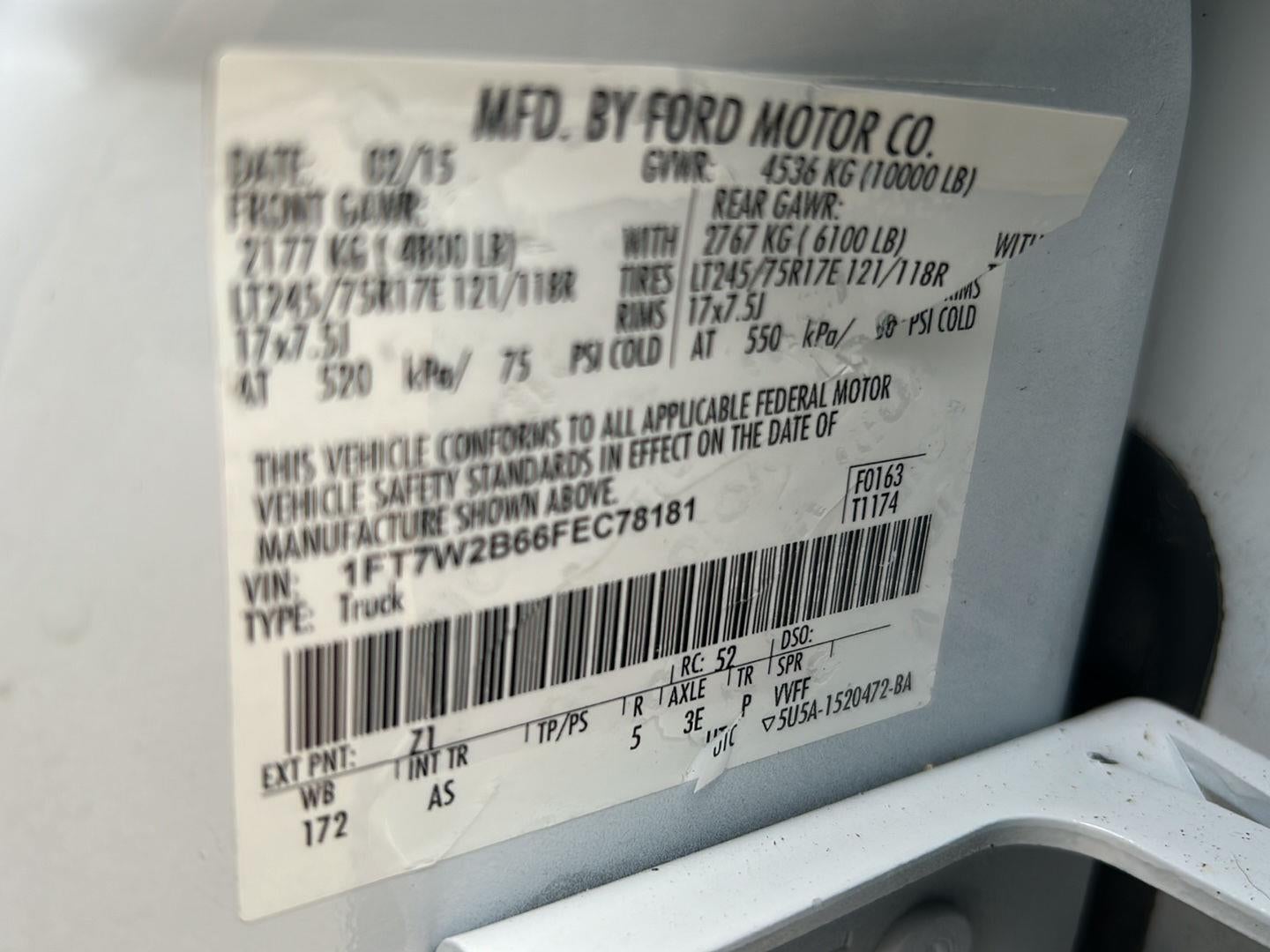 2015 Ford Super Duty F-250 SRW XL