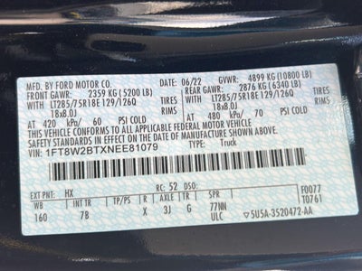 2022 Ford Super Duty F-250 Platinum