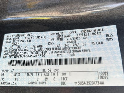 2019 Ford F-150 LARIAT