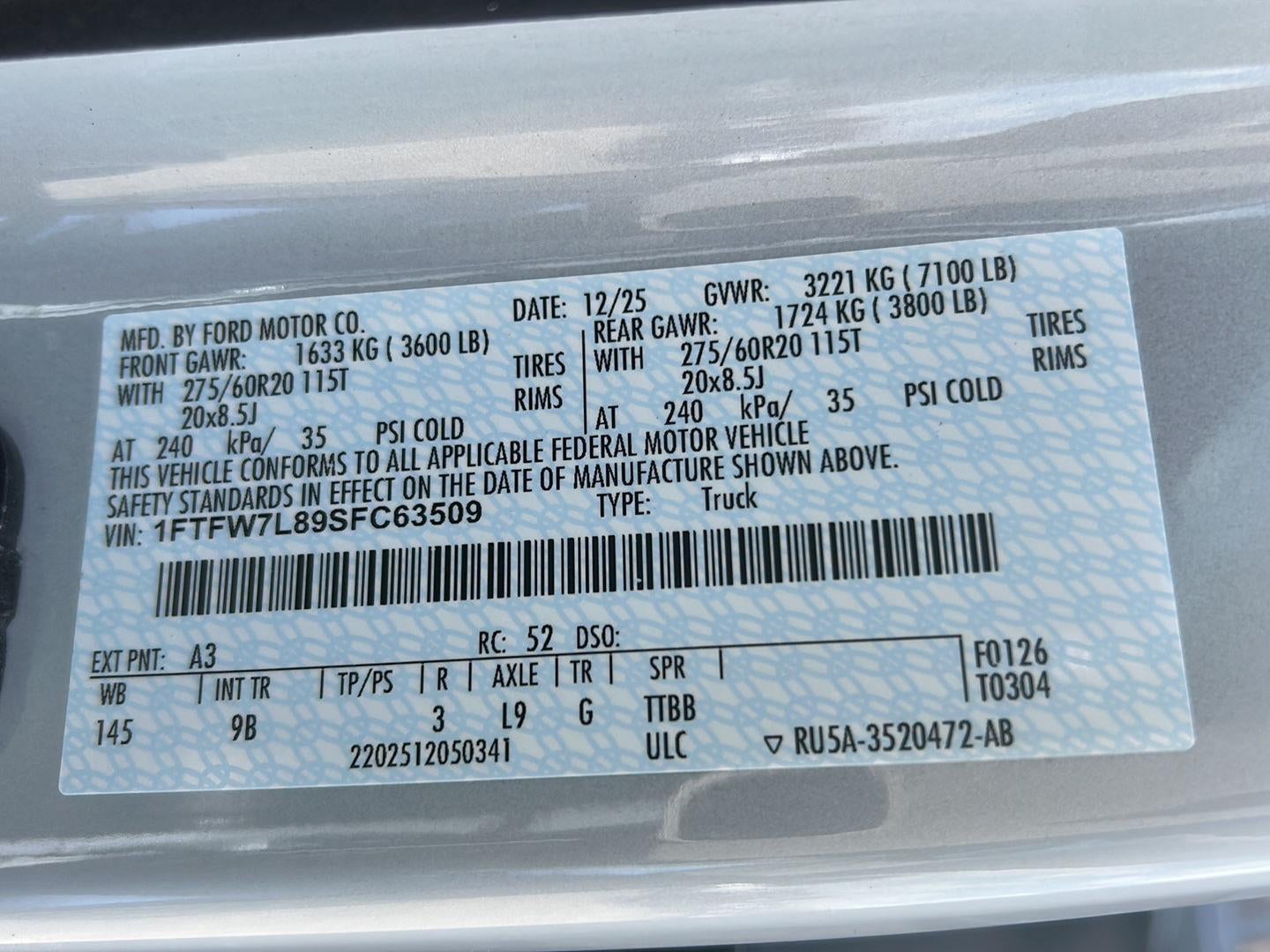 2025 Ford F-150 Platinum