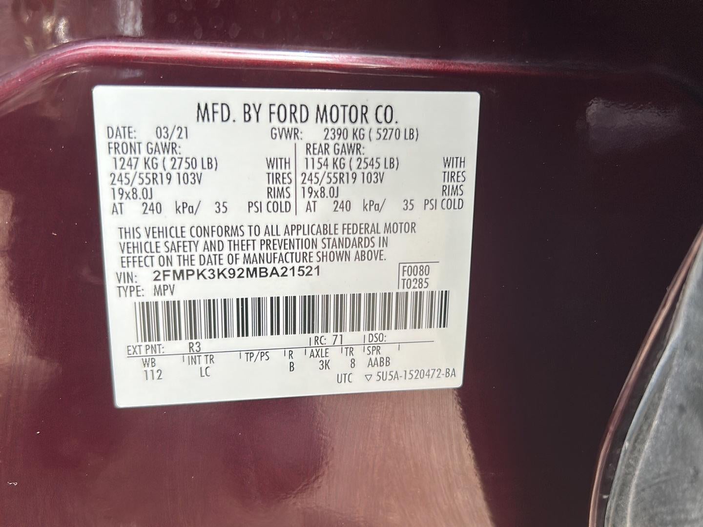 2021 Ford Edge Titanium