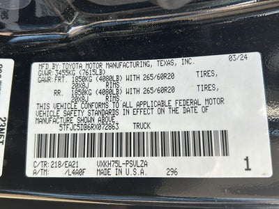 2024 Toyota Tundra Limited HV