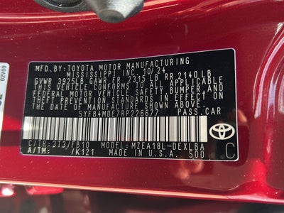 2024 Toyota Corolla LE