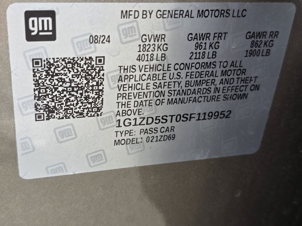 2025 Chevrolet Malibu LT 1LT