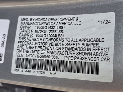 2025 Honda Accord LX