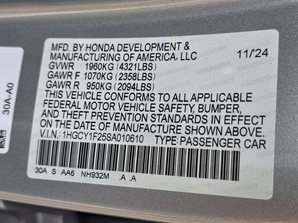 2025 Honda Accord LX