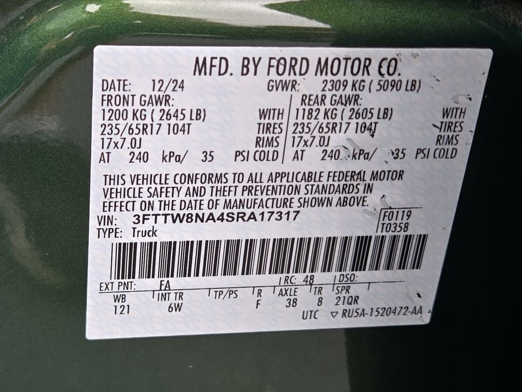 2025 Ford Maverick Tremor
