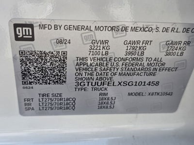 2025 GMC Sierra 1500 AT4X