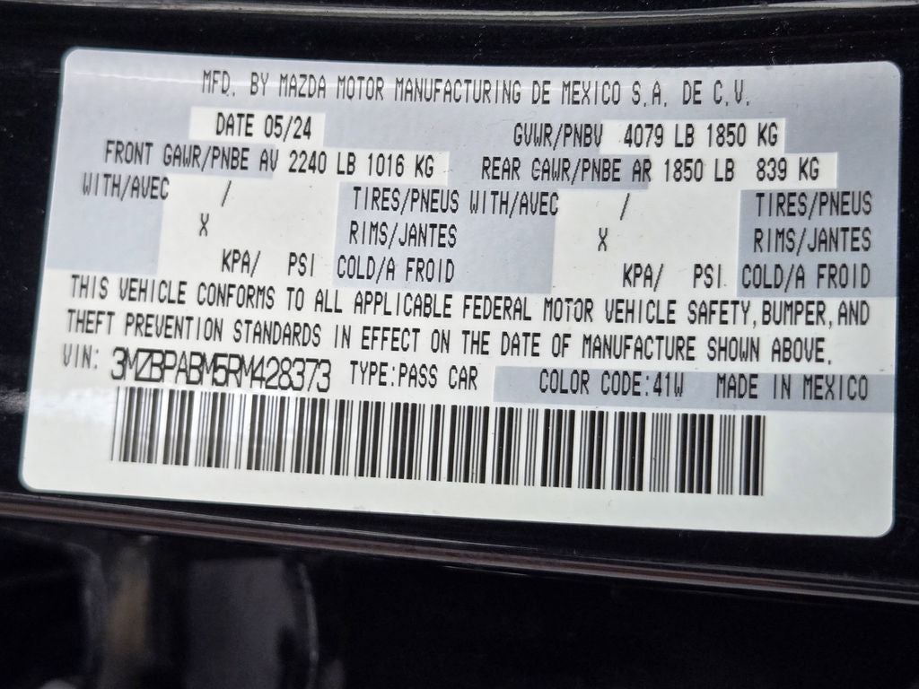 2024 Mazda Mazda3 2.5 S Select Sport