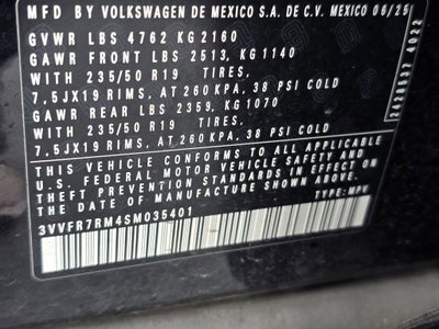2025 Volkswagen Tiguan 2.0T SE