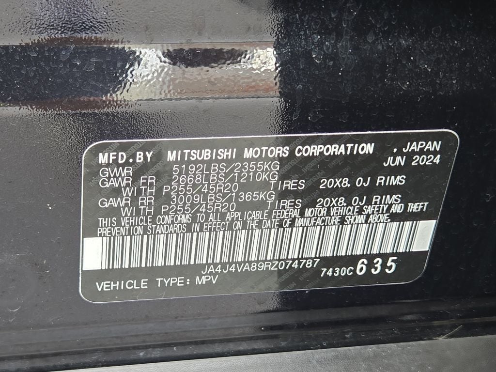 2024 Mitsubishi Outlander SE Ralliart