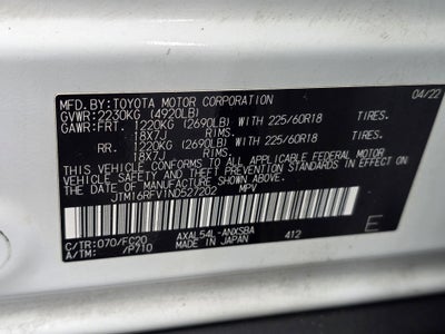 2022 Toyota RAV4 Hybrid SE